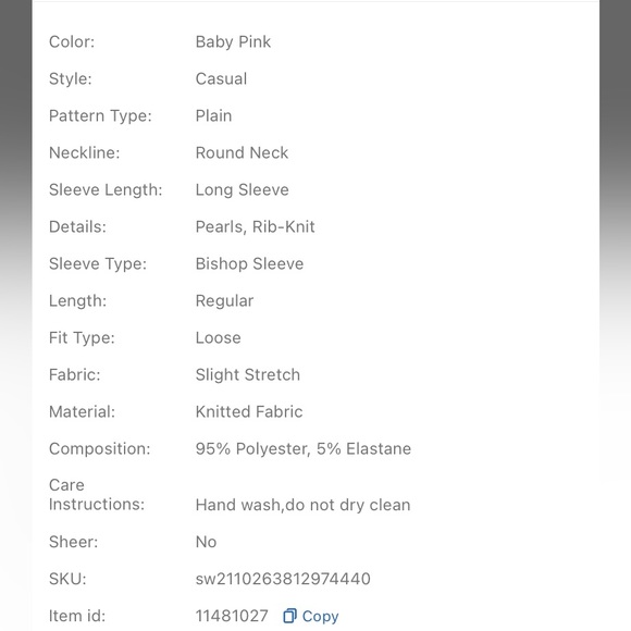 SHEIN Pearl sweater - Picture 9 of 9